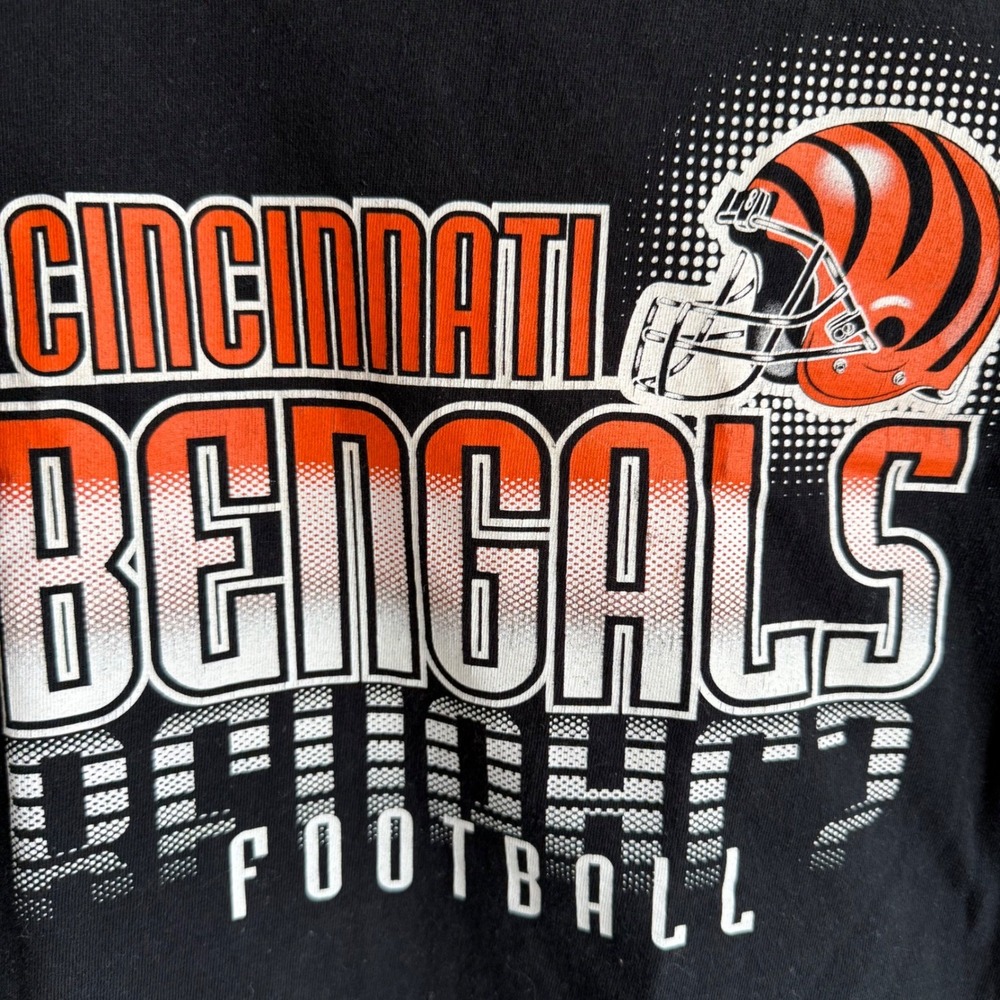 NFL‎ Team Boys Black Cincinnati Bengals Football T-Shirts, XL (14/16) - Picture 4 of 4